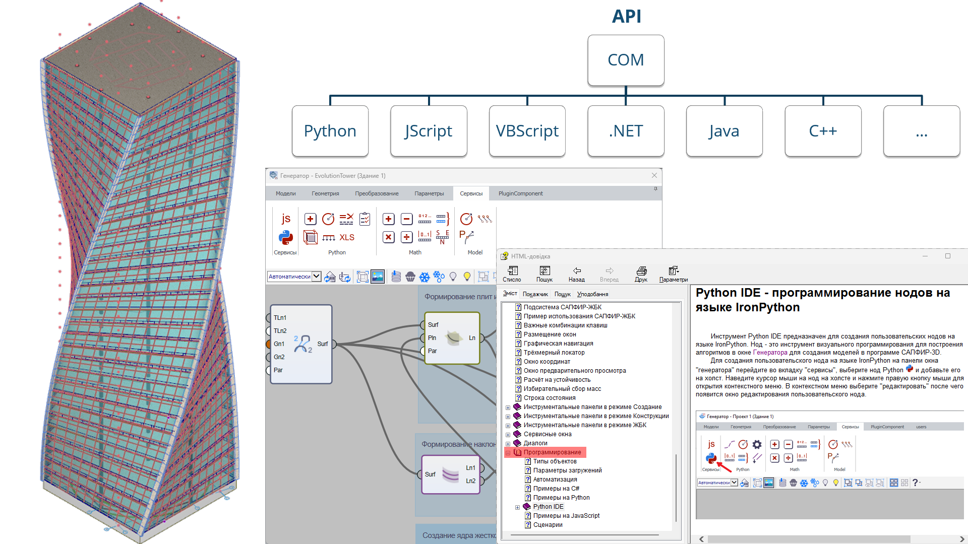 Создание плагинов к LIRA-CAD и пользовательских нодов для Генератора Создание плагинов к LIRA-CAD и пользовательских нодов для Генератора