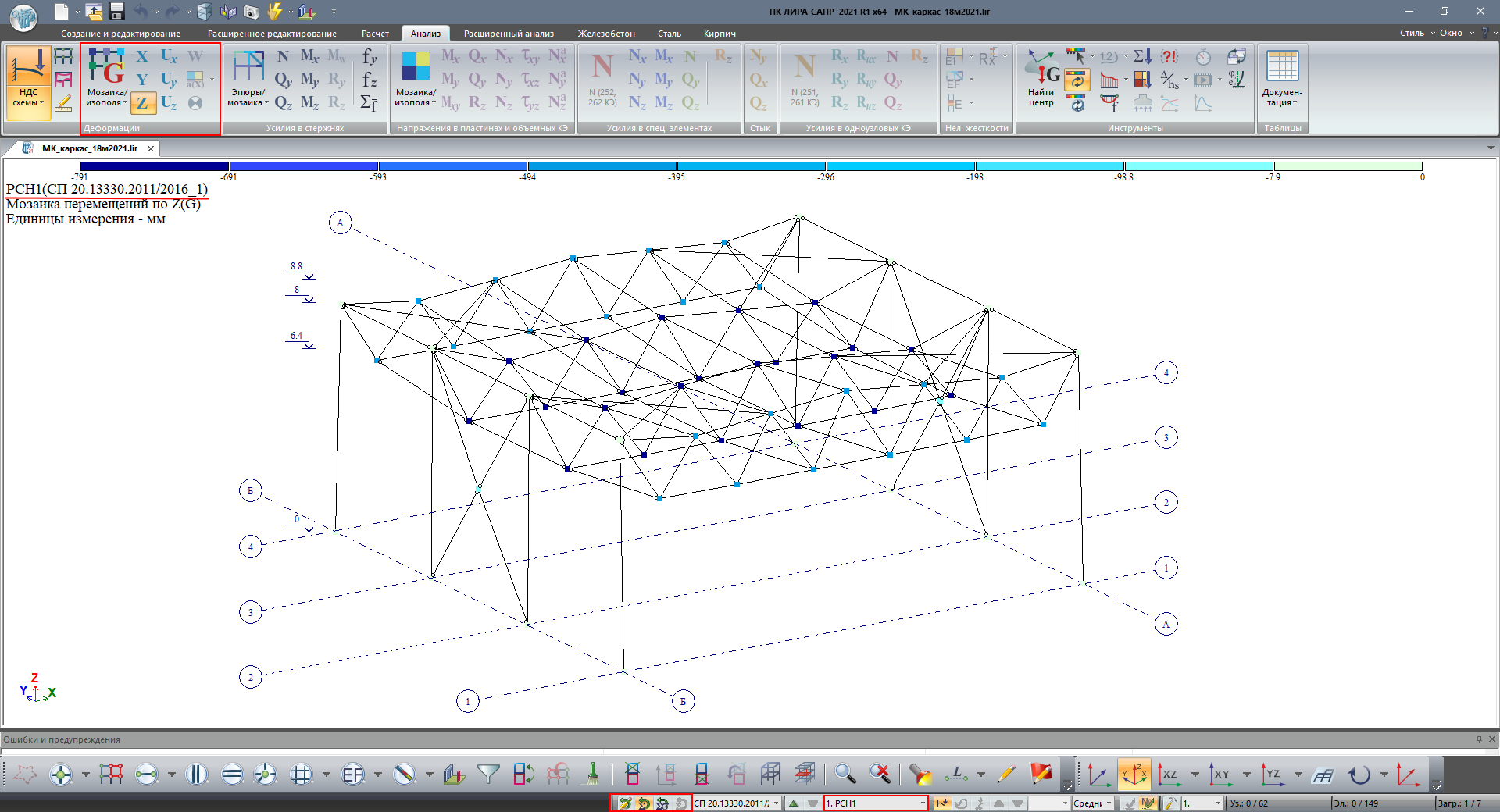 Результаты расчета по РСН Результаты расчета по РСН
