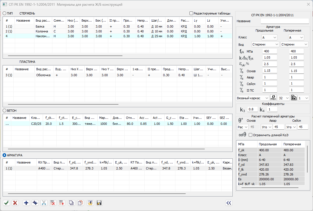 Материалы арматура Рисунок 3.6.Материалы арматура